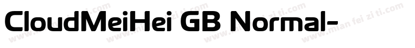 CloudMeiHei GB Normal字体转换
